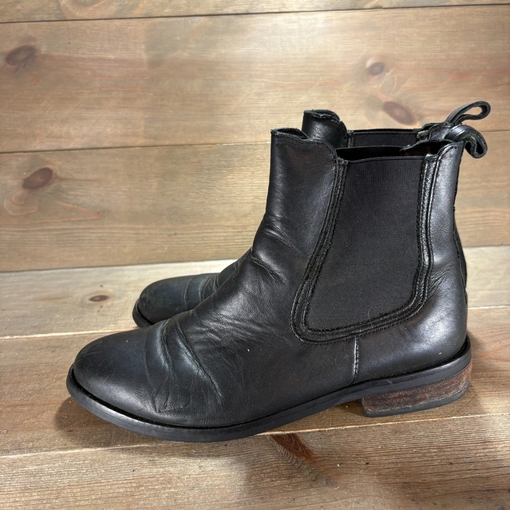 thursday boot co duchess Womens size 7.5 shoes Black Leather chelsea Ankle boots